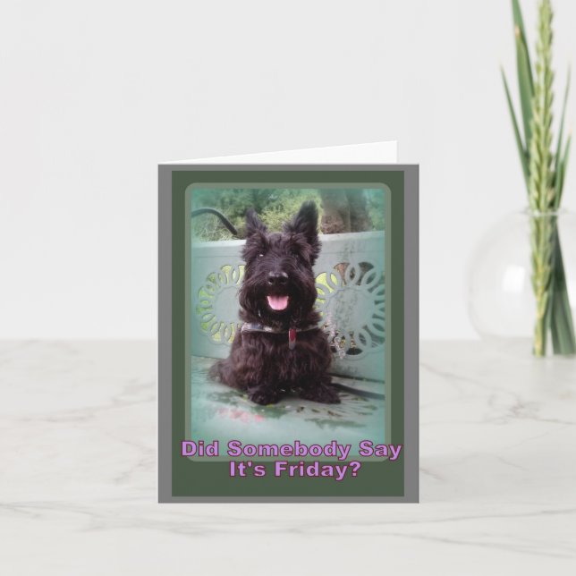 Did Someone Say Friday? Thank You Card (Front)