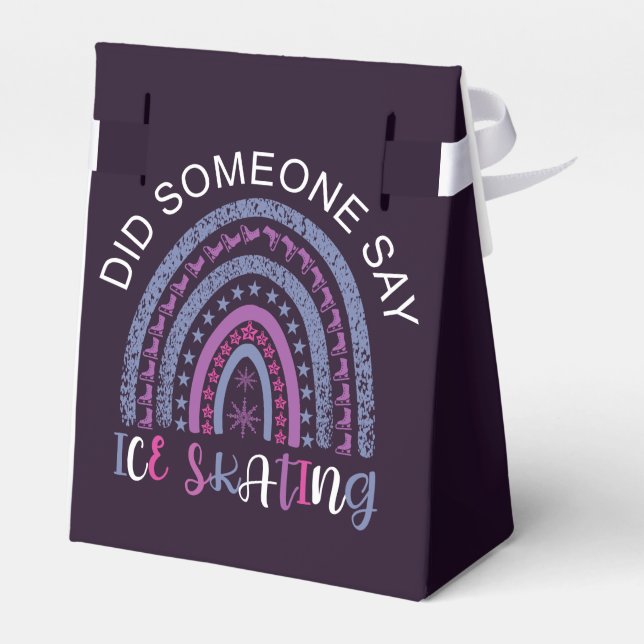 Did Someone Say Iceskating Favour Box (Back Side)