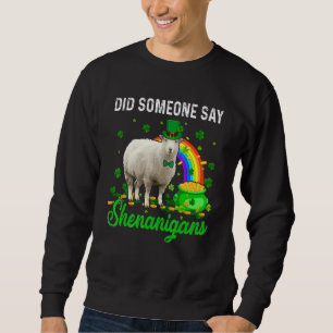 Did Someone Say Shenanigans Happy Patrick's Day Sh Sweatshirt