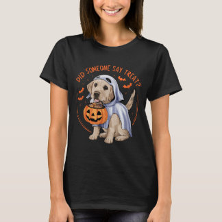 Did Someone Say Treat_ Halloween Labrador Dog T-Shirt