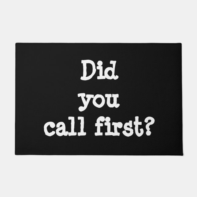 Did you call first funny doormat (Front)