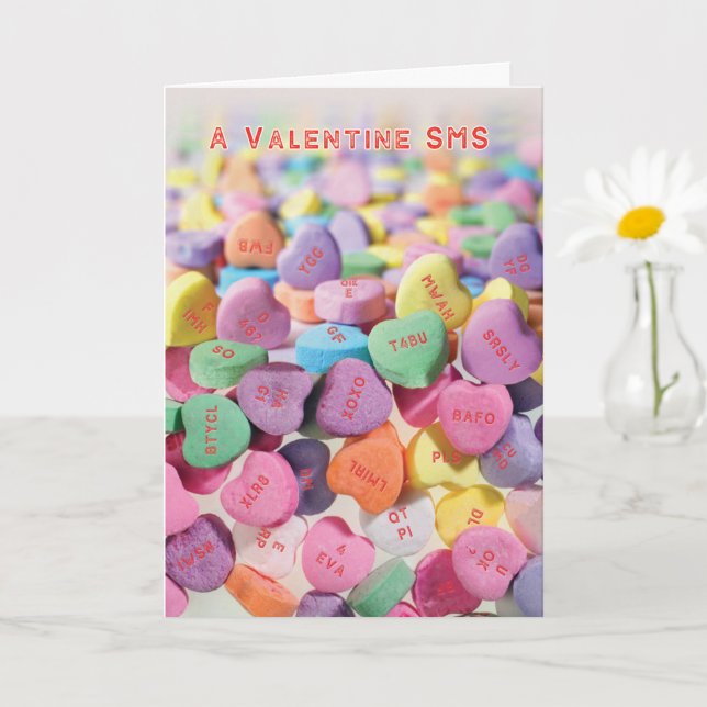 Did You Get My Candy Hearts Valentine MSG Card (Small Plant)