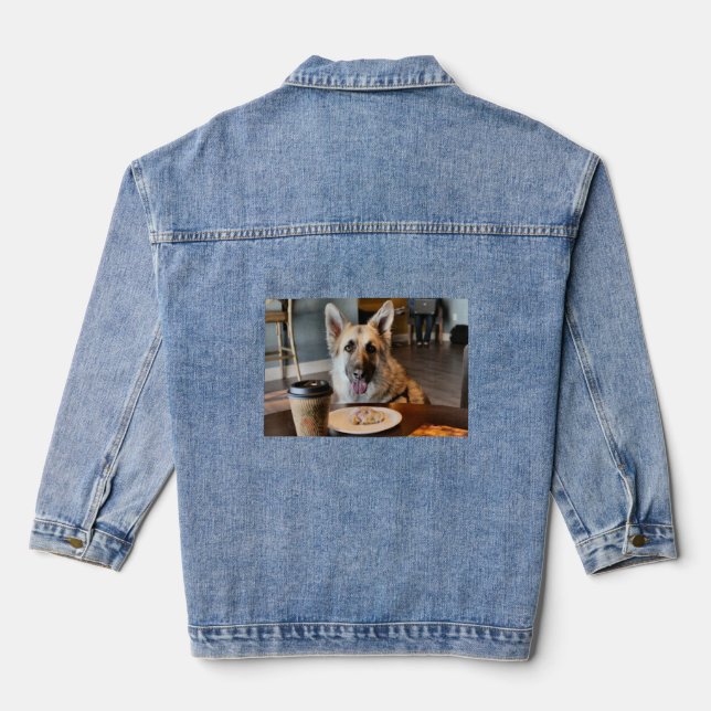 Did you get yourself anything? denim jacket (Back)