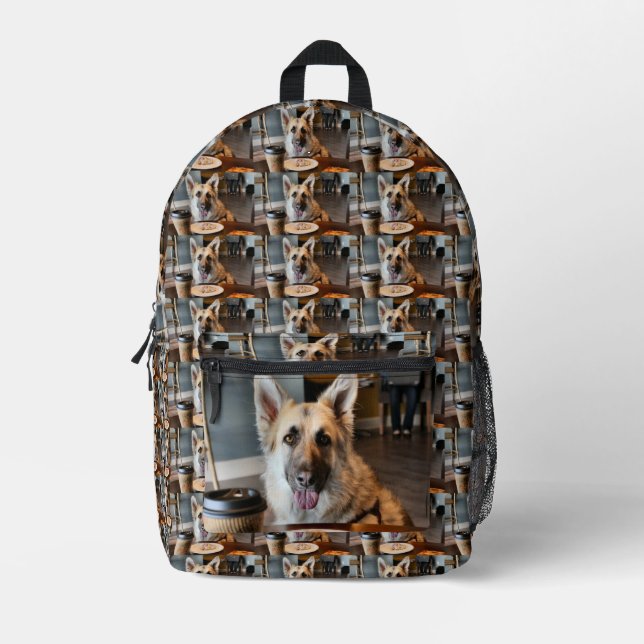 Did you get yourself anything? printed backpack (Front)