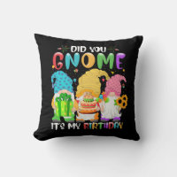 Did You Gnome It's My Birthday Gnomes Lover Party