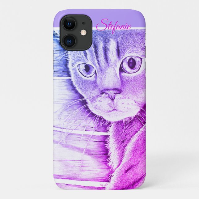 Did You Hear That? (purple) Case-Mate iPhone Case (Back)