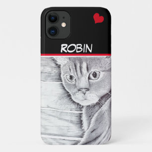 Did You Hear That? with red heart Case-Mate iPhone Case