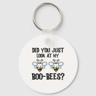 Did You Just Look At My Boo-bees Funny Halloween G Key Ring