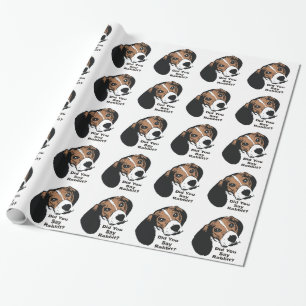 Did You Say Rabbit? Beagle Wrapping Paper