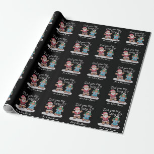 Did You Try Icing It? Funny Gingerbread Nurse Wrapping Paper