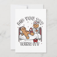 Did You Try Icing It Gingerbread Nursing Christmas