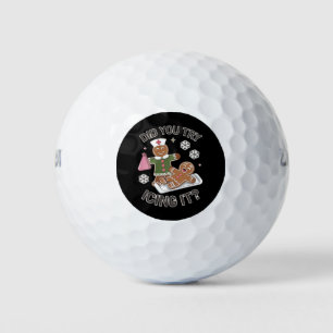 Did You Try Icing It School Nurse Christmas PICU Golf Balls
