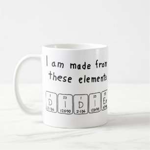 Didier periodic table name mug