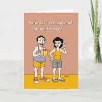 Didn't Forget Our Wedding Anniversary Card