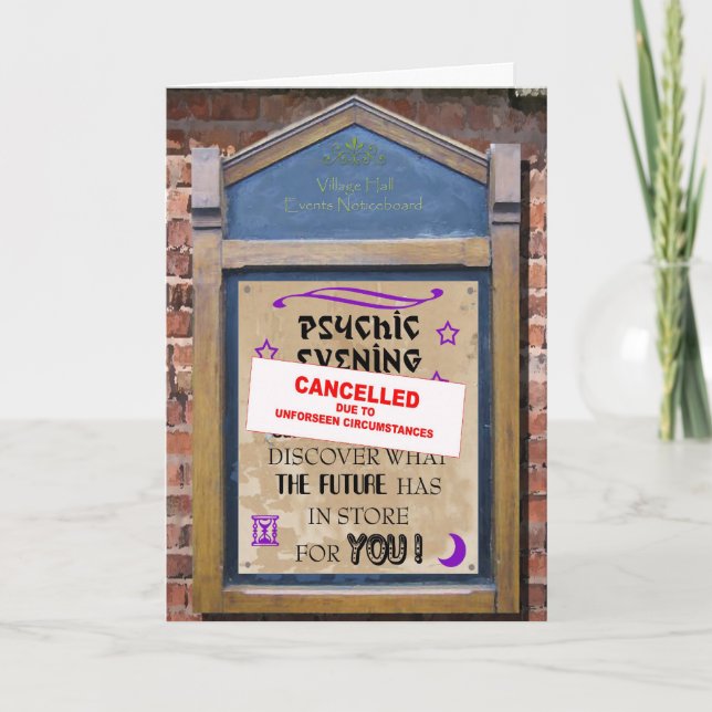 Didn't see it coming card (Front)