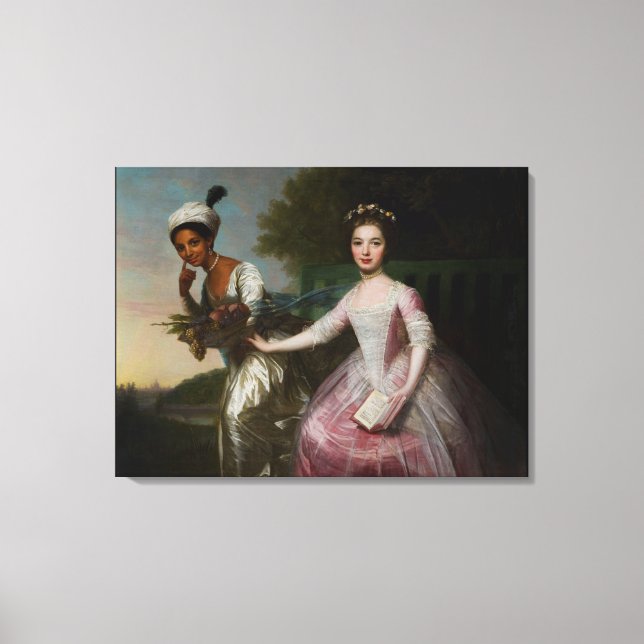 Dido Elizabeth Belle and Lady Murray Canvas Print (Front)