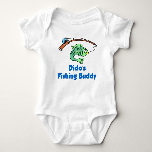 Dido's Fishing Buddy Baby Bodysuit (Front)