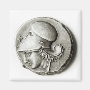 Didrachma of Heracles: obverse depicting Athena Magnet