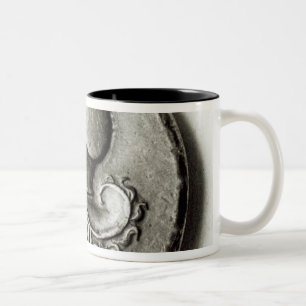 Didrachma of Heracles: obverse depicting Athena Two-Tone Coffee Mug