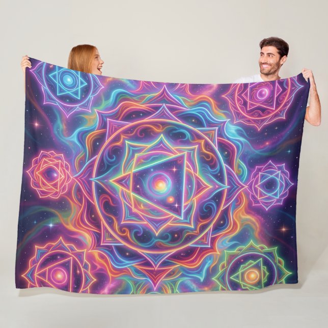 Die 7 Chakren´10 Fleece Blanket (In Situ)