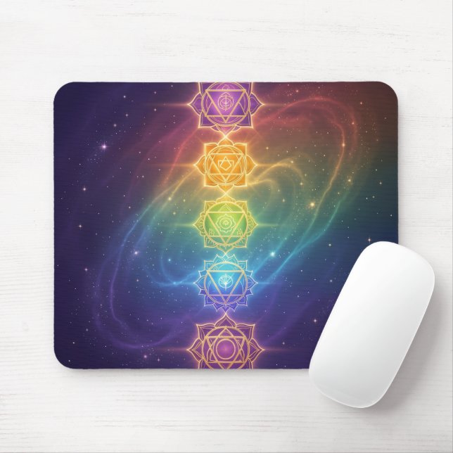 Die 7 Chakren´11 Mouse Pad (With Mouse)