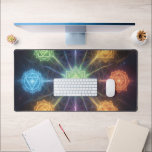 Die 7 Chakren´4 Desk Mat<br><div class="desc">Die 7 Chakren sind Energiezentren entlang der Wirbelsäule,  die verschiedene Lebensbereiche beeinflussen – von Sicherheit und Kreativität über Selbstbewusstsein und Liebe bis hin zu Kommunikation,  Intuition und Spiritualität. Im Gleichgewicht fördern sie Harmonie,  innere Kraft und ganzheitliches Wohlbefinden.</div>