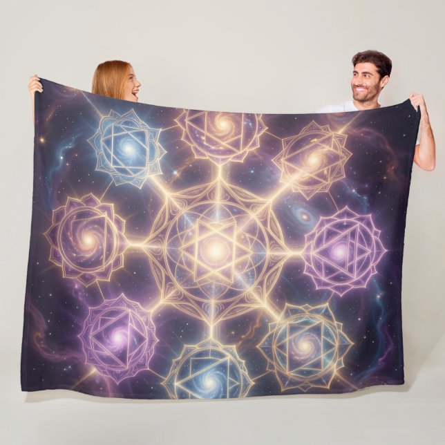 Die 7 Chakren´7 Fleece Blanket (In Situ)