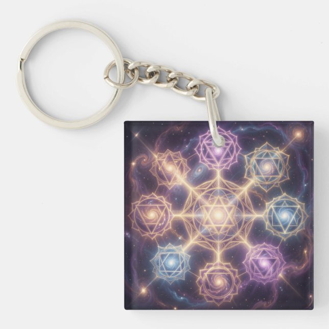 Die 7 Chakren´7 Key Ring (Front)