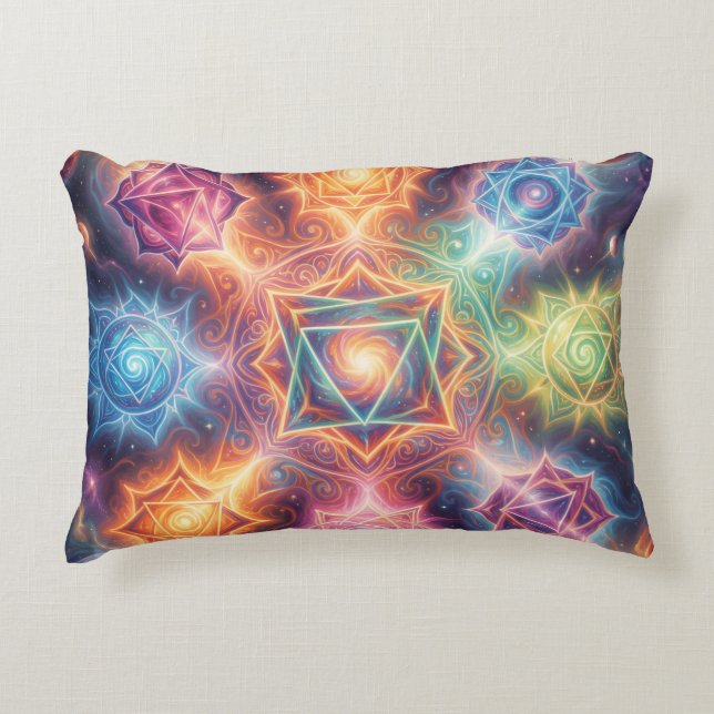Die 7 Chakren´8 Decorative Cushion (Front)