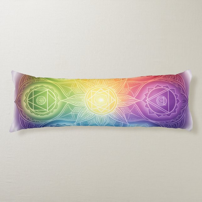 Die 7 Chakren´9 Body Cushion (Front)