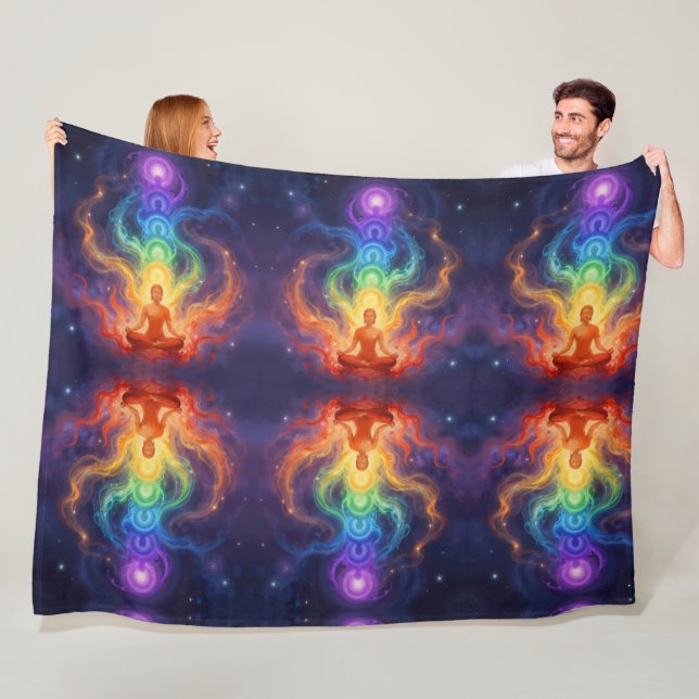 Die 7 Chakren Fleece Blanket (In Situ)