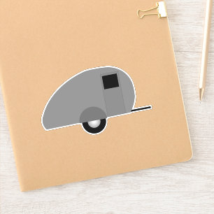 DIE CUT STYLE CAMPER TRAILER STICKER DECAL