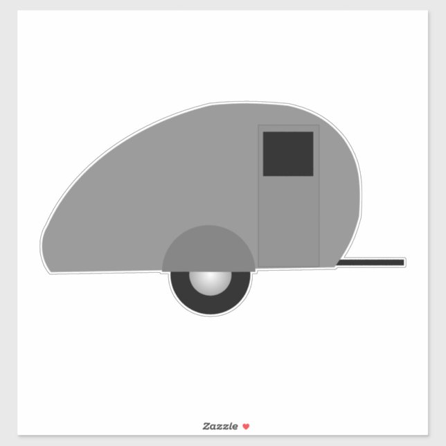 DIE CUT STYLE CAMPER TRAILER STICKER DECAL (Sheet)