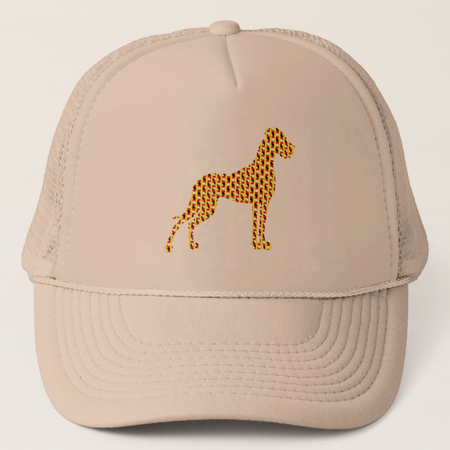 Die Dogge in Farben Trucker Hat (Front)
