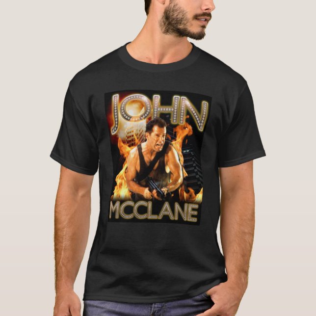 Die Hard Christmas Bling  John McClane72 T-Shirt (Front)
