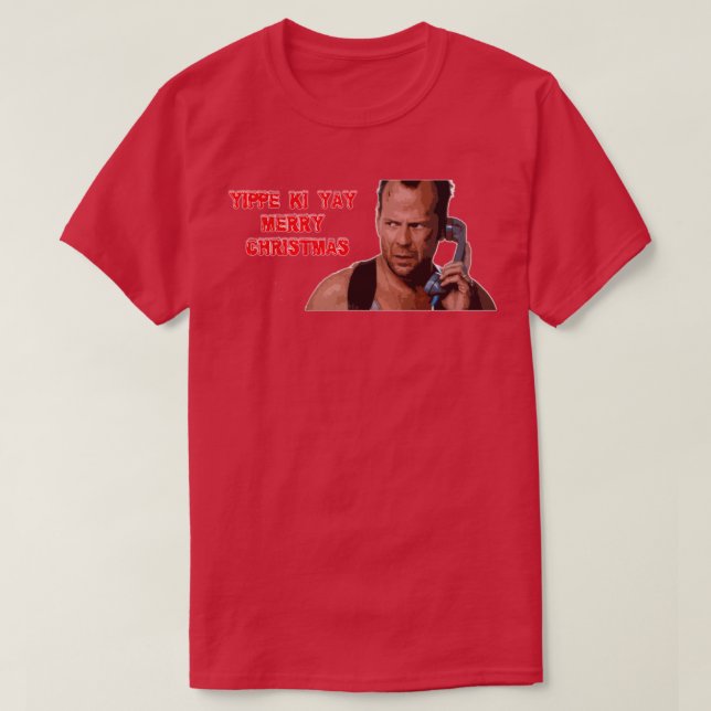 die hard merry christmas T-Shirt (Design Front)
