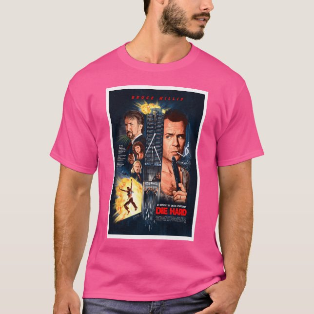 Die Hard Vintage Poster T-Shirt (Front)
