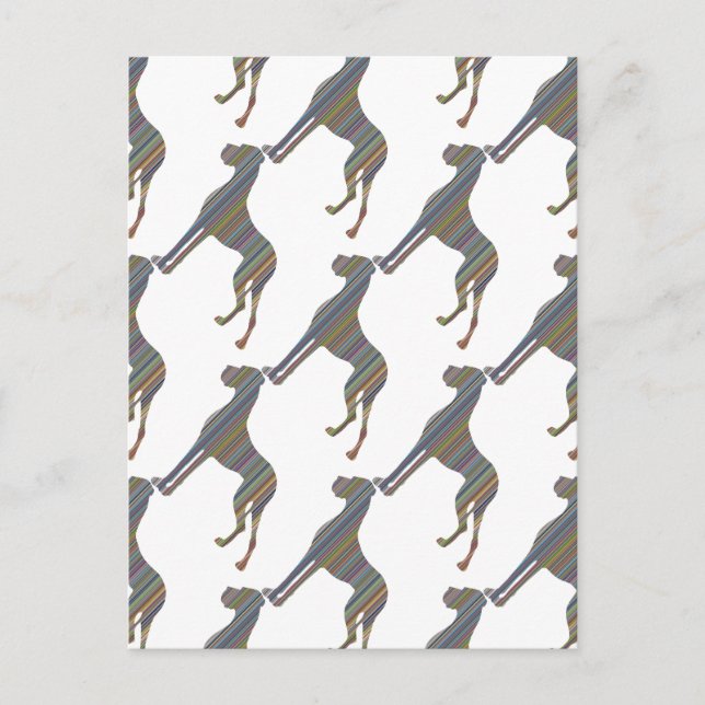 Die Liniendogge Postcard (Front)