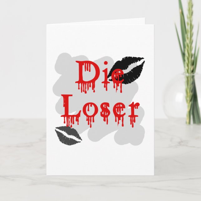 die loser holiday card (Front)