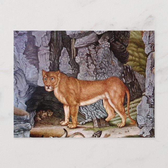 Die Löwin or The Lioness (1832) Postcard (Front)