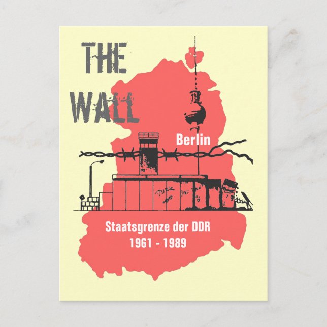 Die Mauer special Design Postcard (Front)
