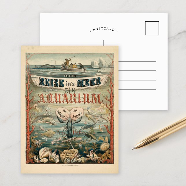 Die Reise in’s Meer, Ein Aquarium | Carl Reinhardt Postcard (Creator Uploaded)