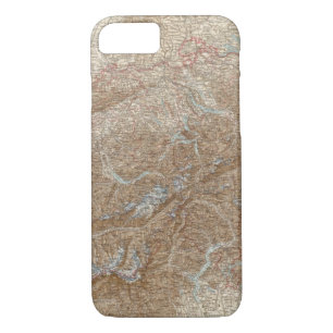 Die Schweiz,  Switzerland Atlas Map Case-Mate iPhone Case