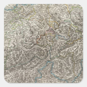 Die Schweiz - Switzerland Square Sticker