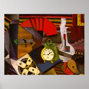Diego Rivera The Alarm Clock Surrealism Art Poster