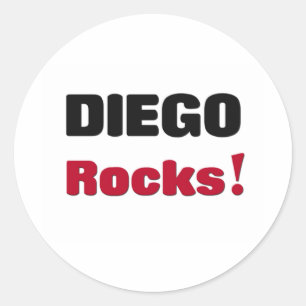 Diego Rocks Classic Round Sticker