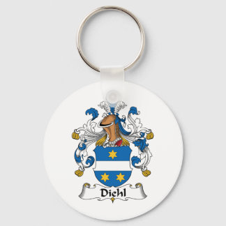 Diehl Family Crest Key Ring