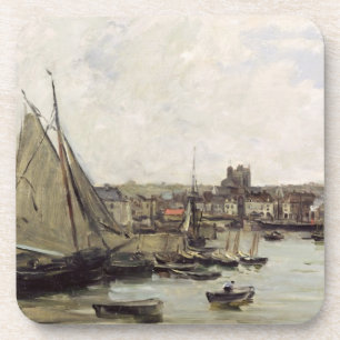 Dieppe, 1875 (oil on panel) coaster