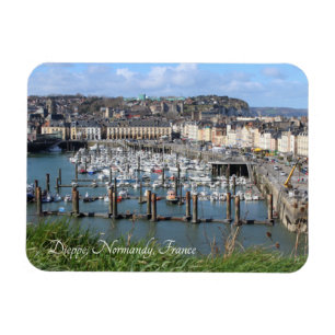 Dieppe Harbour, Normandy, France, Magnet