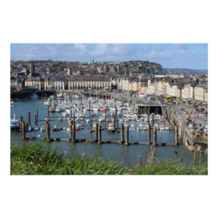 Dieppe Harbour, Normandy, France, Poster